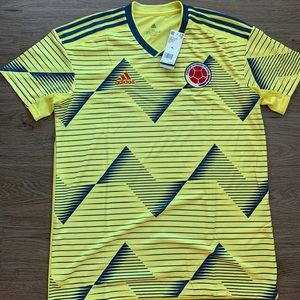 Adidas Colombia Home Jersey Shirt Top Soccer